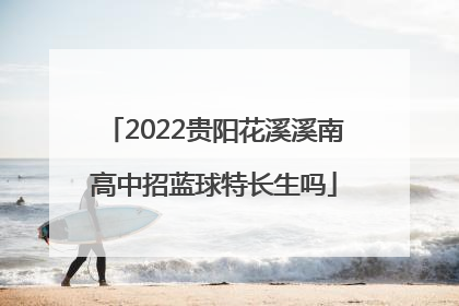 2022贵阳花溪溪南高中招蓝球特长生吗